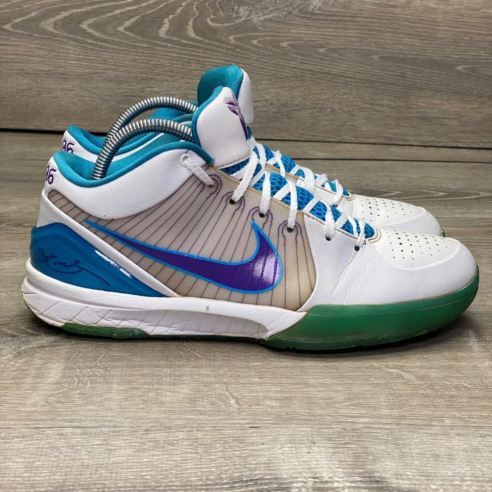 Nike Kobe 4‎ Protro Draft Day Mens 9.5 White Blue Purple AV6339-100 Sneaker